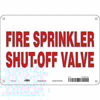 Safety Sign 7 in x 10 in Polyethylene
