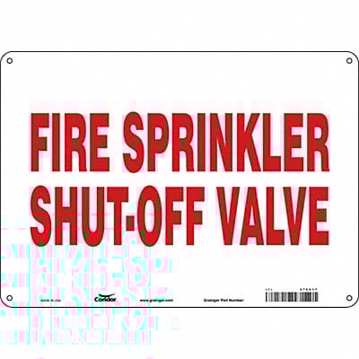 Safety Sign 10 in x 14 in Polyethylene