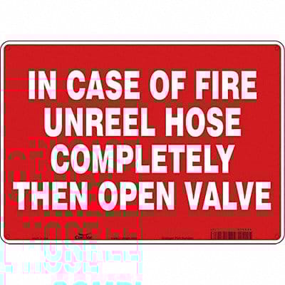 Safety Sign 10 in x 14 in Aluminum