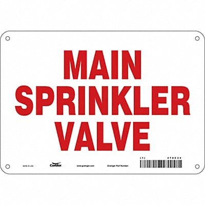 Safety Sign 7 in x 10 in Polyethylene