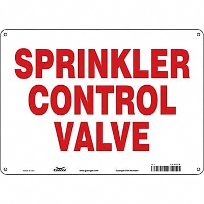 Safety Sign 10 in x 14 in Aluminum