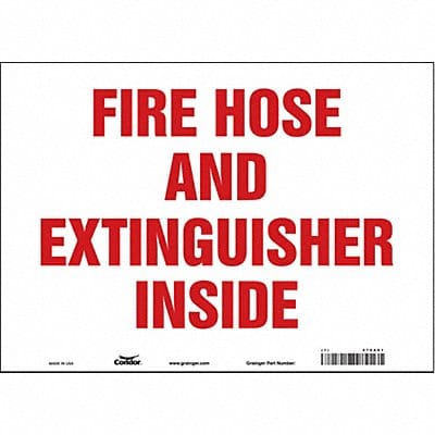 Safety Sign 10 in x 14 in Vinyl