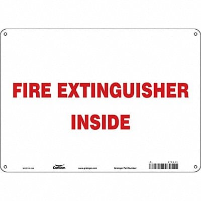 Safety Sign 10 in x 14 in Aluminum