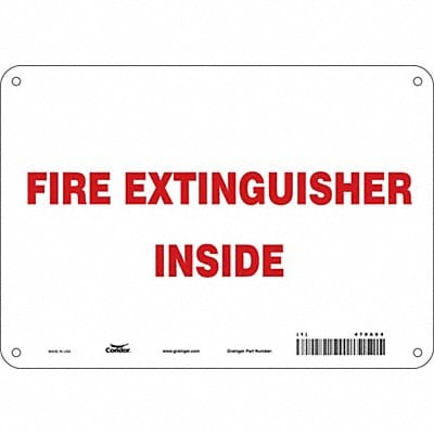 Safety Sign 7 in x 10 in Polyethylene