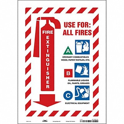 Safety Sign 14 in x 10 in Vinyl