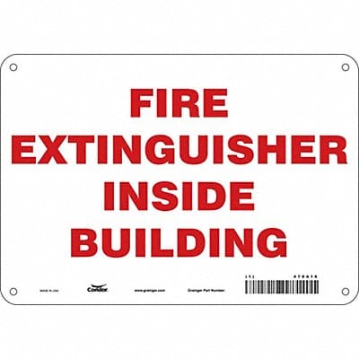 Safety Sign 7 in x 10 in Polyethylene