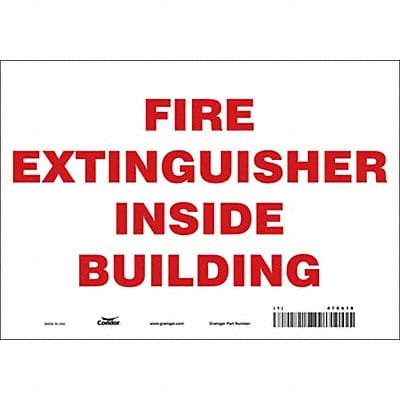 Safety Sign 7 in x 10 in Vinyl