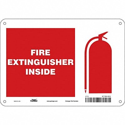 Safety Sign 7 in x 10 in Aluminum