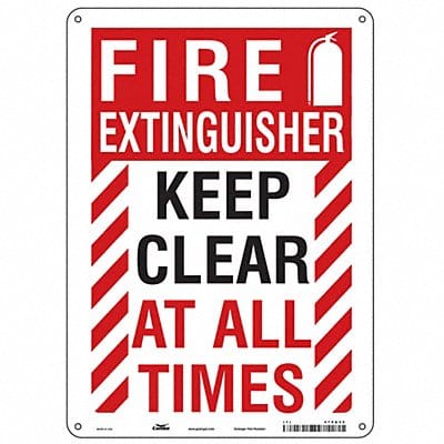 Safety Sign 14 in x 10 in Aluminum