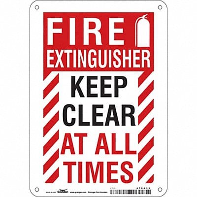 Safety Sign 10 in x 7 in Polyethylene