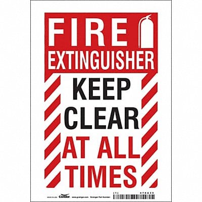 Safety Sign 10 in x 7 in Vinyl