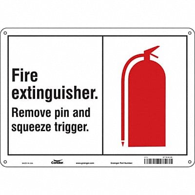 Safety Sign 10 in x 14 in Polyethylene