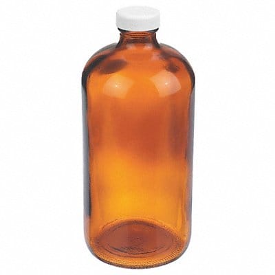 Bottle 206 mm H Amber 94 mm Dia PK12