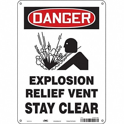 Safety Sign 14 in x 10 in Aluminum