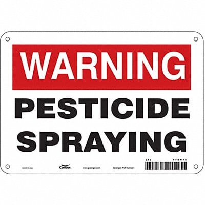 Safety Sign 7 in x 10 in Polyethylene