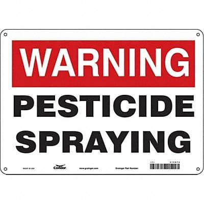 Safety Sign 10 inx14 in Polyethylene