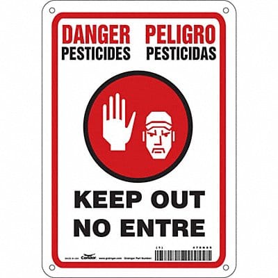 J8483 Safety Sign 10 in x 7 in Vinyl