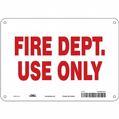 Safety Sign 7 in x 10 in Polyethylene