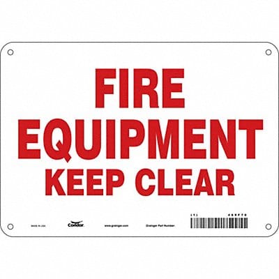 Safety Sign 7 in x 10 in Polyethylene