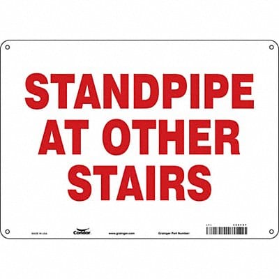 Safety Sign 10 in x 14 in Polyethylene