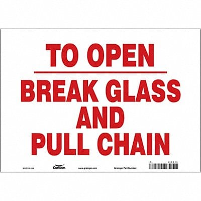 Safety Sign 10 in x 14 in Vinyl