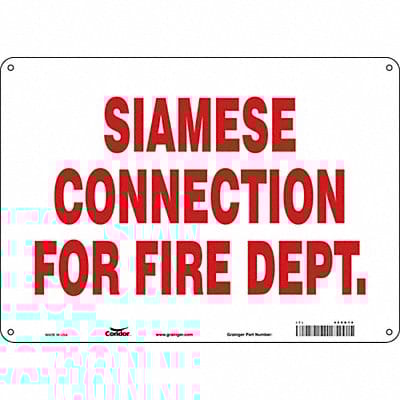 Safety Sign 10 in x 14 in Aluminum