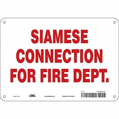 Safety Sign 7 in x 10 in Polyethylene