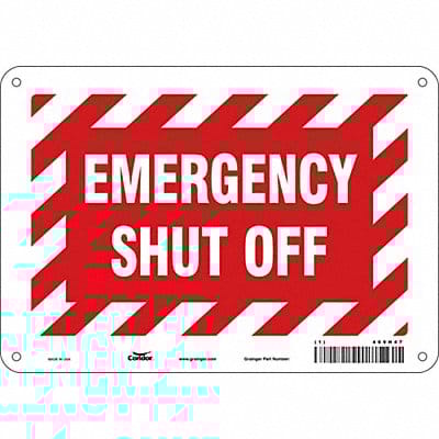 Safety Sign 7 in x 10 in Polyethylene