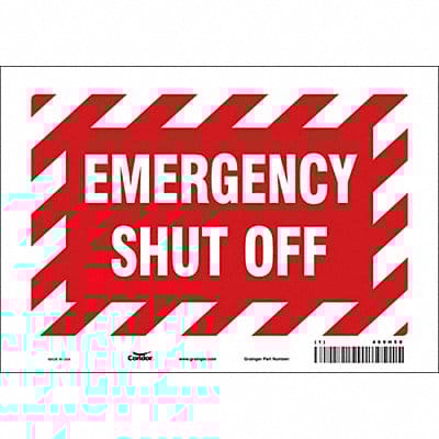 Safety Sign 7 in x 10 in Vinyl