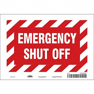Safety Sign 7 in x 10 in Vinyl