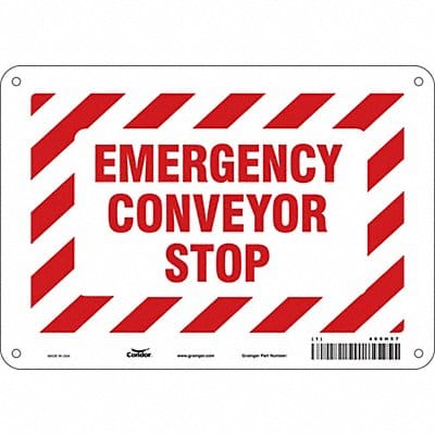 Safety Sign 7 in x 10 in Polyethylene