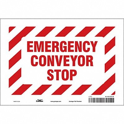 Safety Sign 7 in x 10 in Vinyl