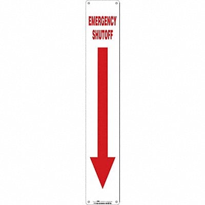 Safety Sign 24 in x 4 in Aluminum