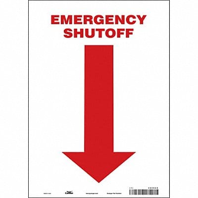 Safety Sign 14 in x 10 in Vinyl
