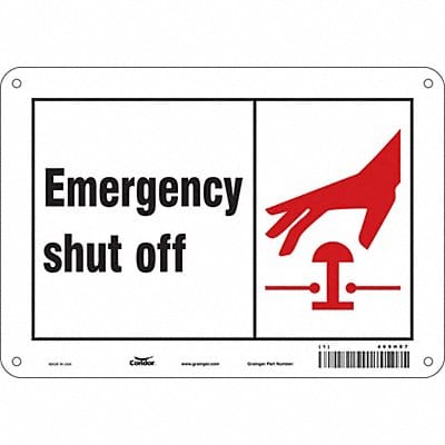 Safety Sign 7 in x 10 in Polyethylene