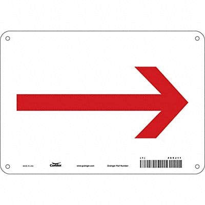 Safety Sign 7 in x 10 in Aluminum