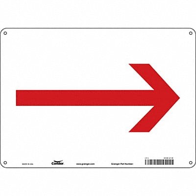 Safety Sign 10 in x 14 in Aluminum