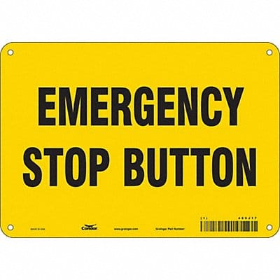 Safety Sign 7 in x 10 in Aluminum