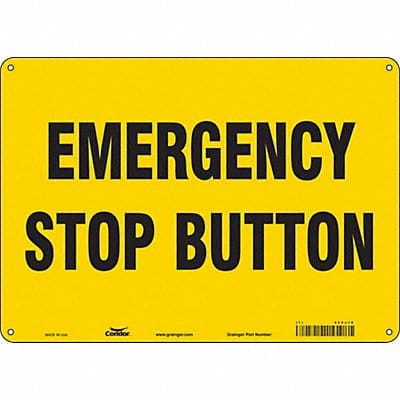 Safety Sign 10 in x 14 in Aluminum
