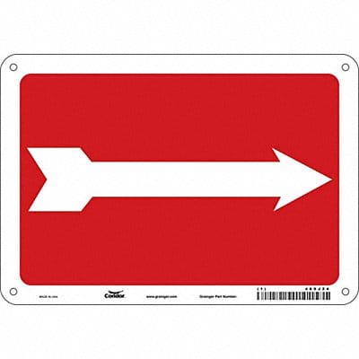 Safety Sign 7 in x 10 in Aluminum