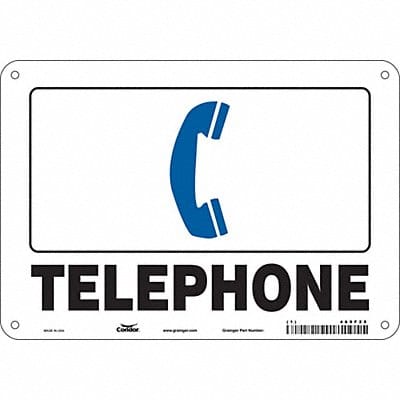 J9303 Safety Sign 7 in x 10 in Polyethylene