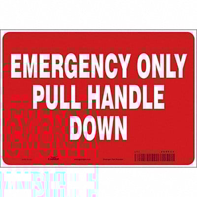 Safety Sign 7 in x 10 in Vinyl