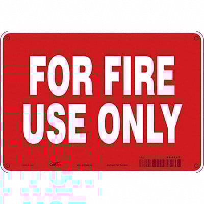 Safety Sign 7 in x 10 in Polyethylene
