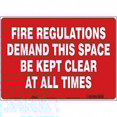 Safety Sign 10 in x 14 in Vinyl