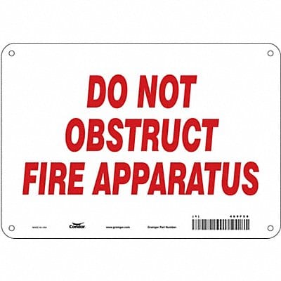 Safety Sign 7 in x 10 in Polyethylene