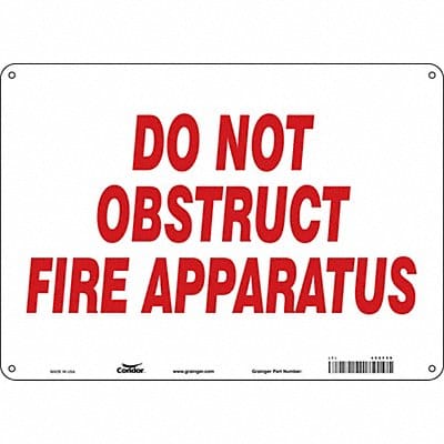 Safety Sign 10 in x 14 in Polyethylene