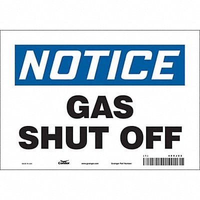 Safety Sign 7 in x 10 in Vinyl