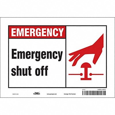 Safety Sign 7 in x 10 in Vinyl