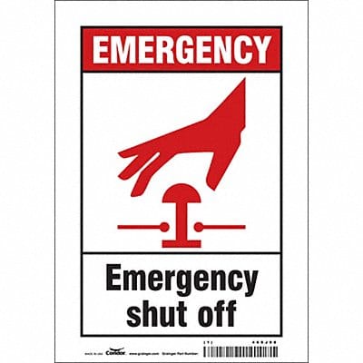 Safety Sign 10 in x 7 in Vinyl