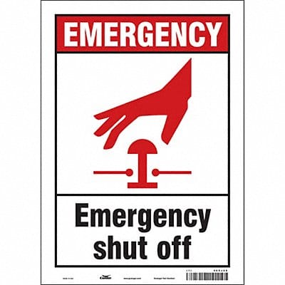 Safety Sign 14 in x 10 in Vinyl